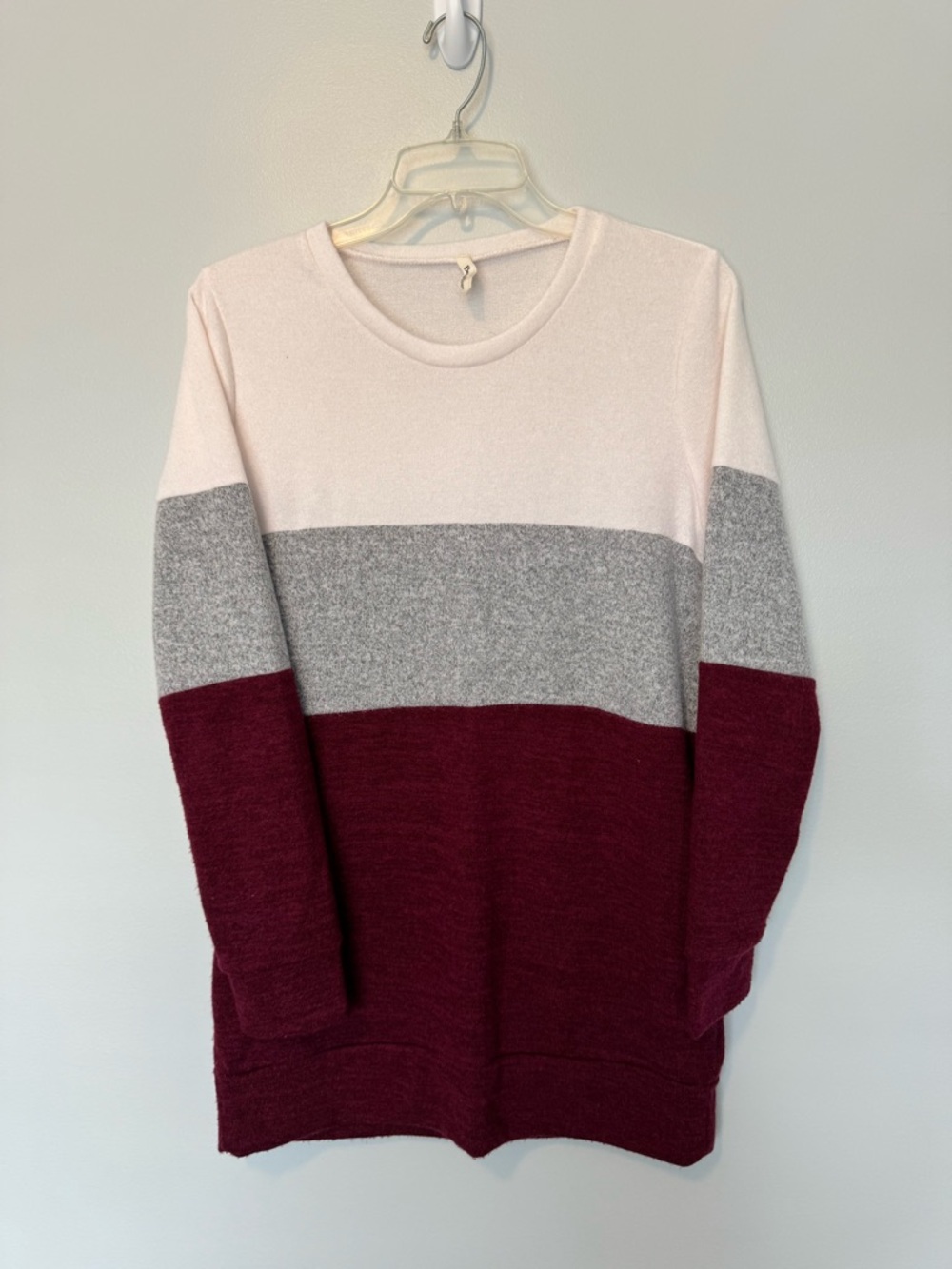 Beeson River White Knit Crewneck Sweater